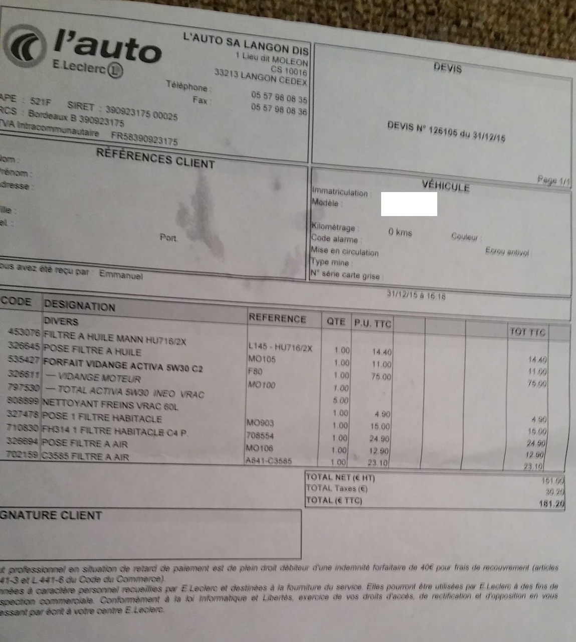 Photo CITROEN C4 PICASSO