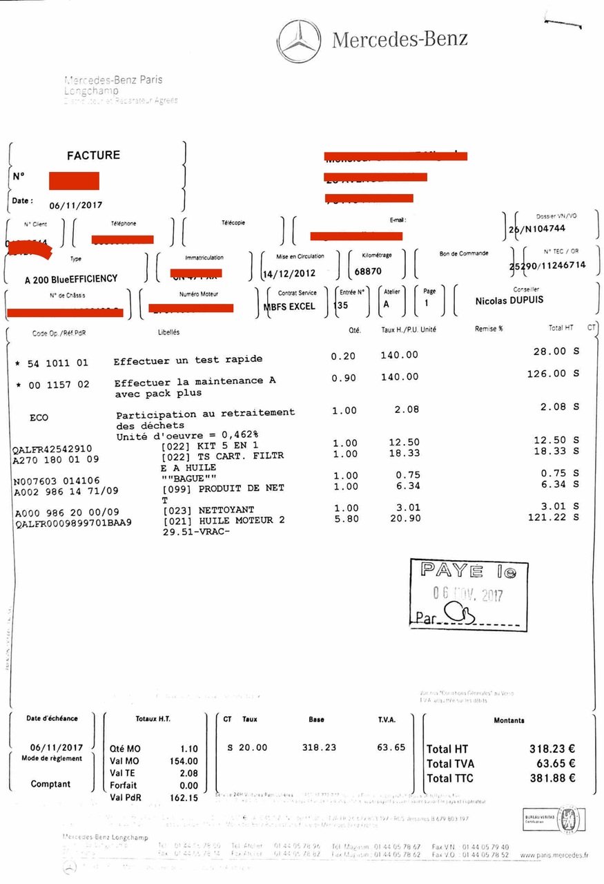 Photo MERCEDES CLASSE A