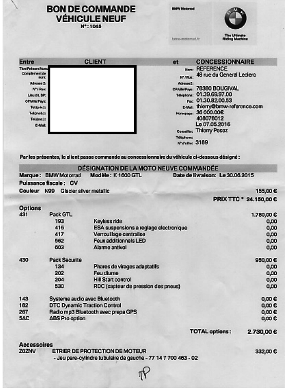 Photo BMW K 1600 GTL