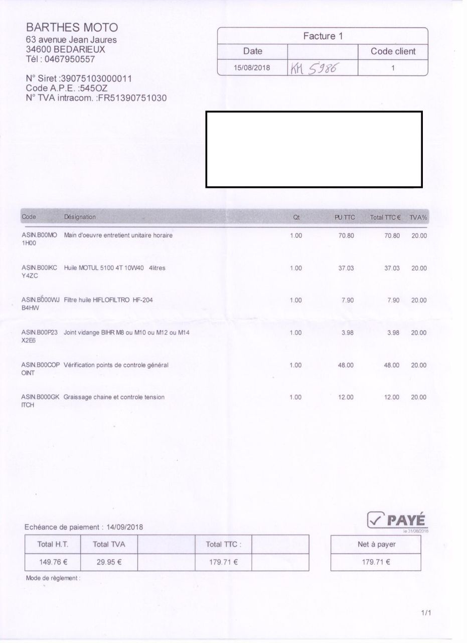 Photo HONDA CB 650 F