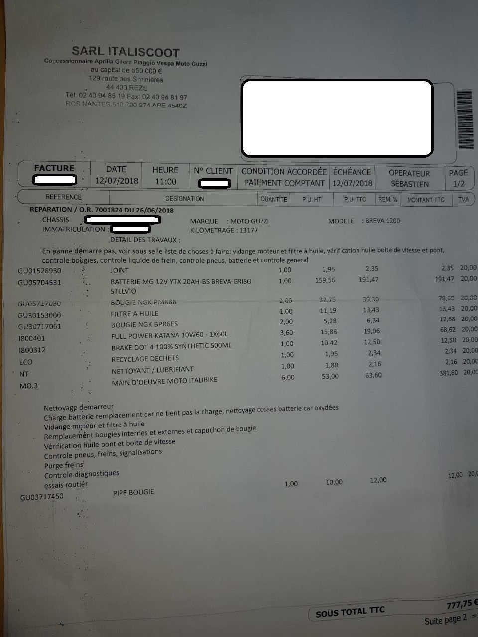 Photo MOTO GUZZI BREVA