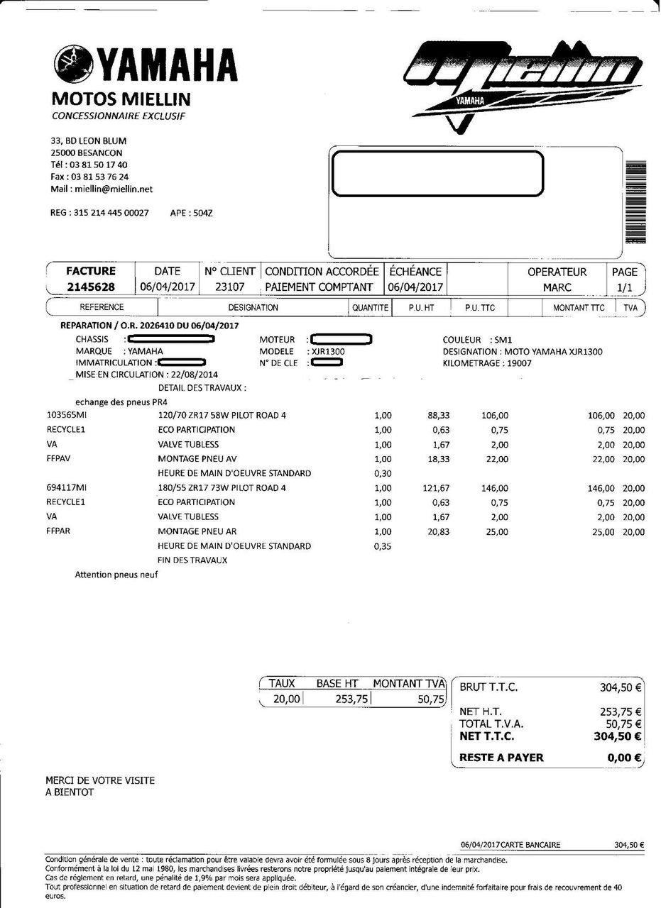Photo YAMAHA XJR 1300