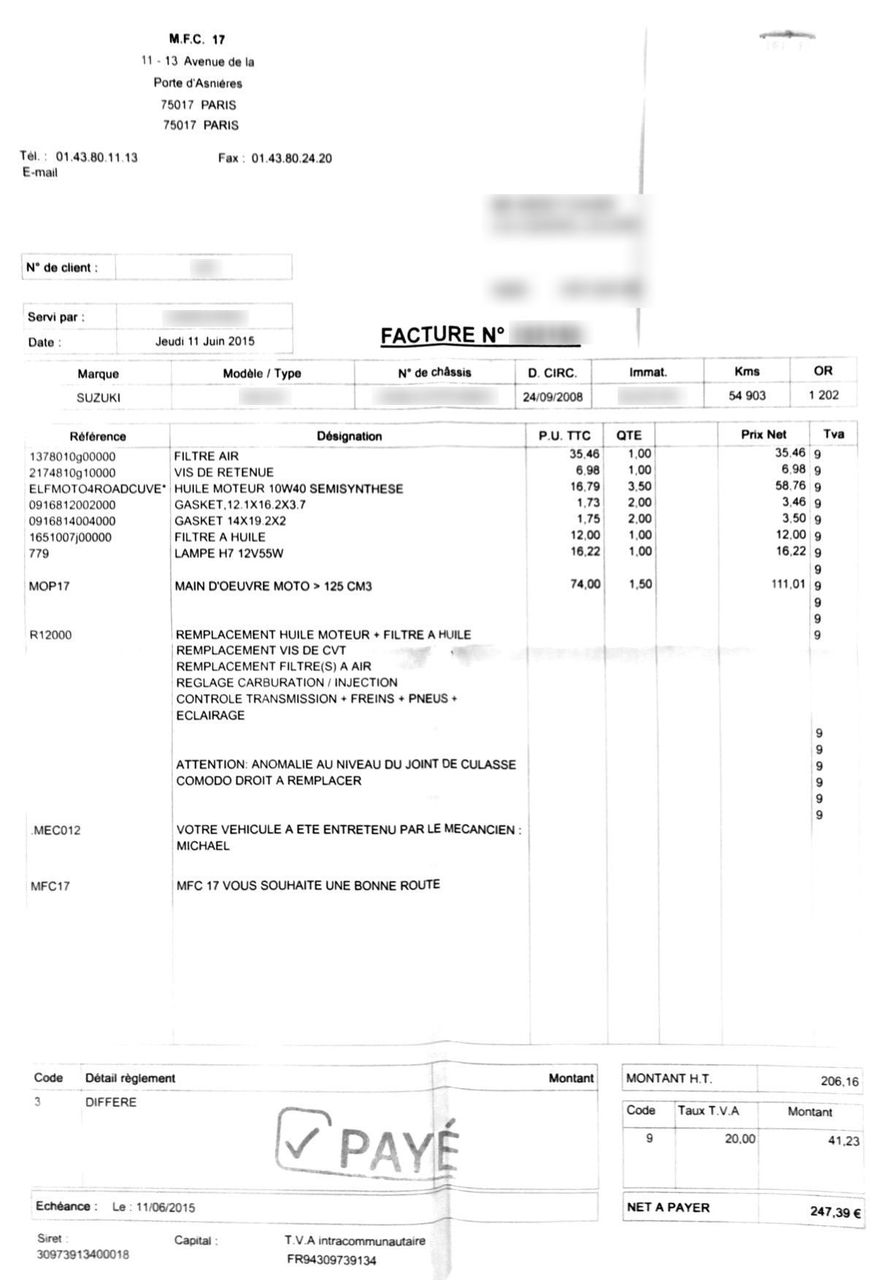 Photo SUZUKI BURGMAN 650