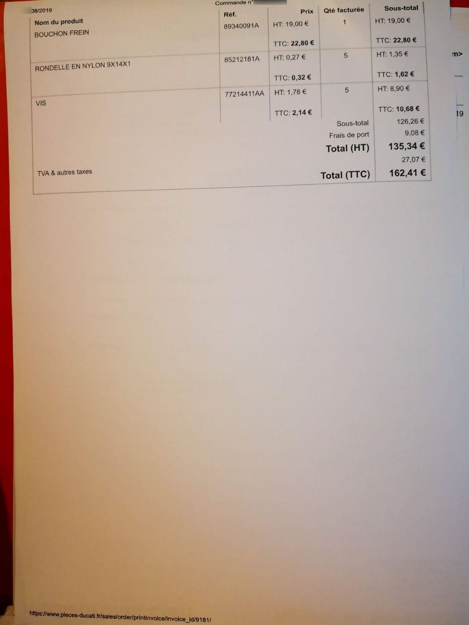 Photo DUCATI MONSTER 696