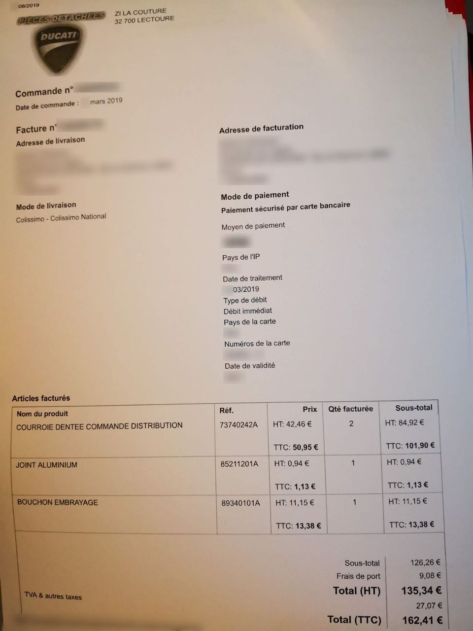 Photo DUCATI MONSTER 696