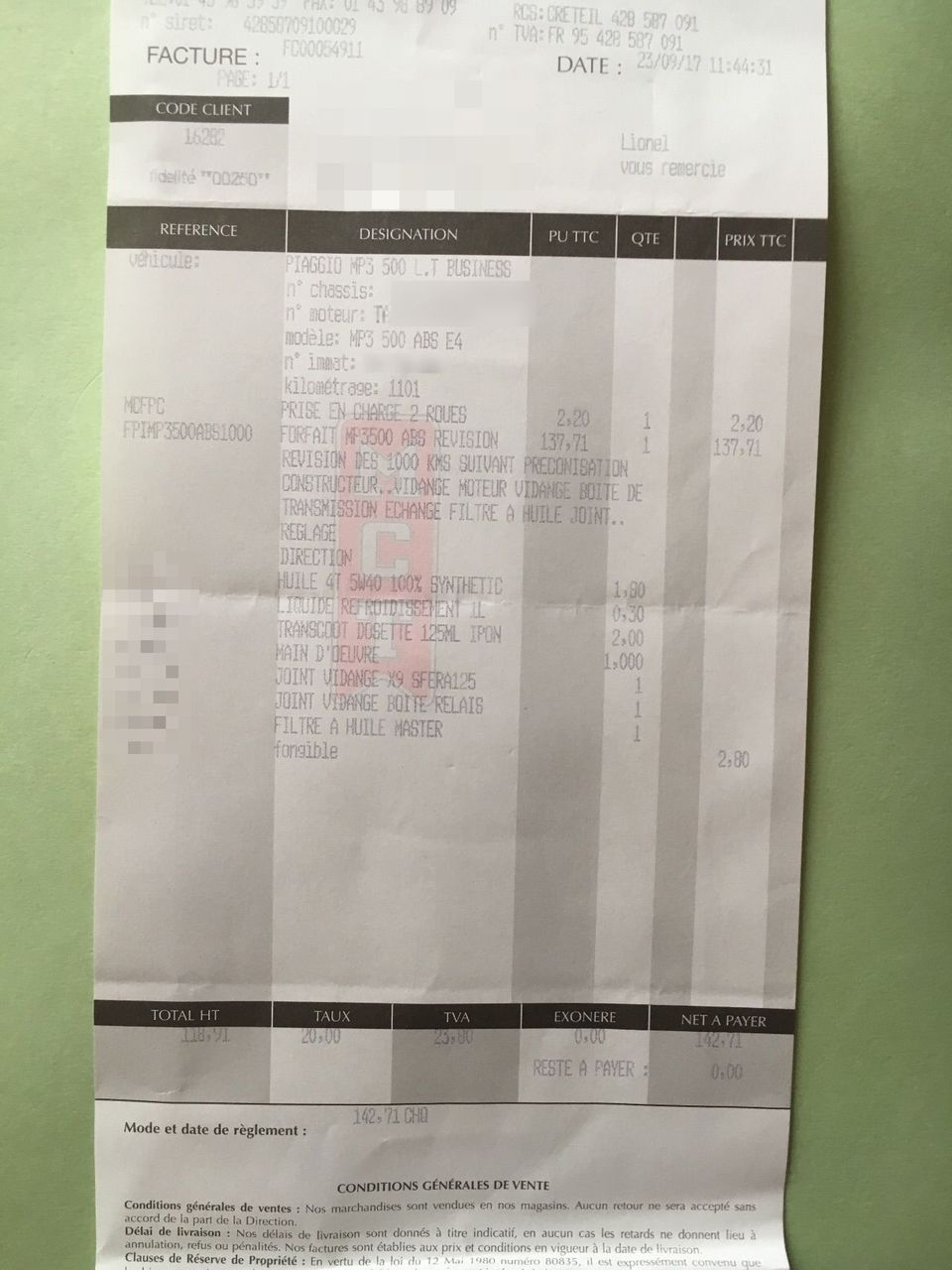 Photo PIAGGIO MP3 500 LT