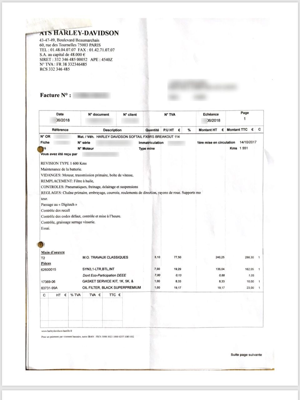 Photo HARLEY DAVIDSON FXBRS