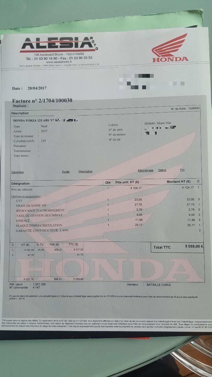 Photo HONDA NSS125AD