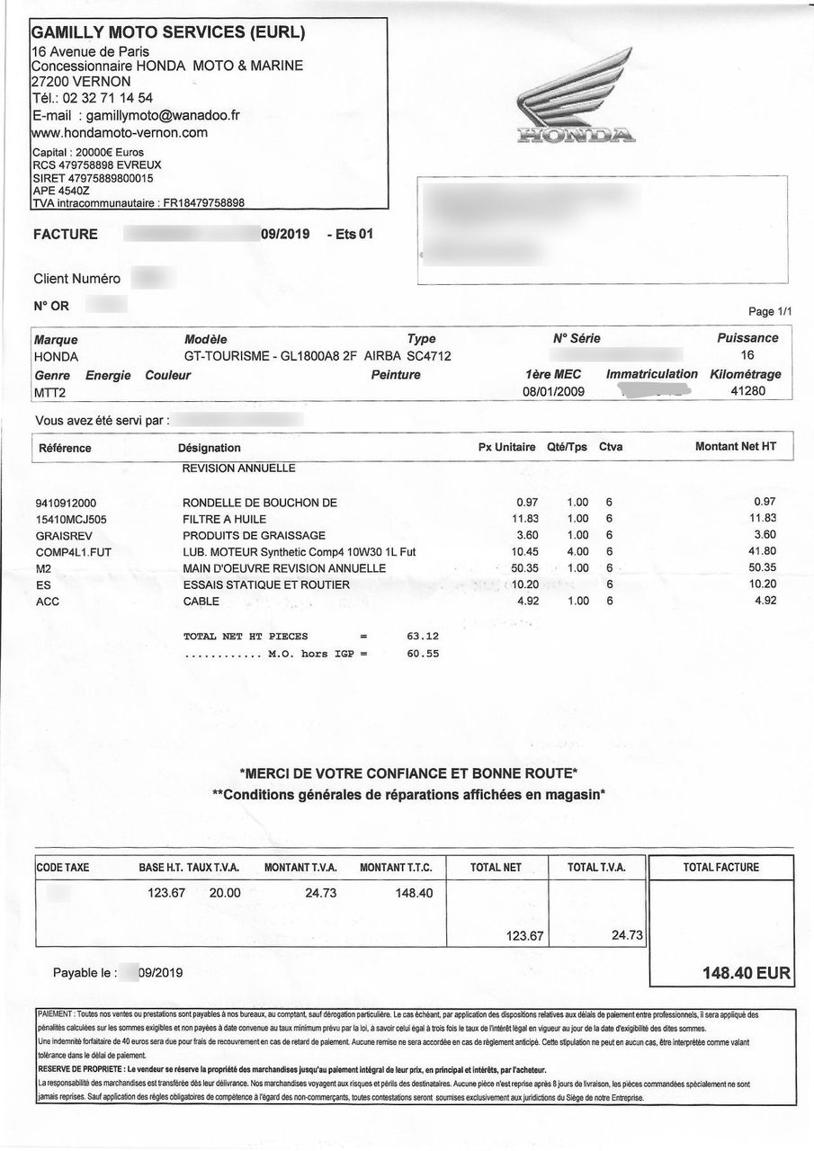 Photo HONDA GOLDWING 1800
