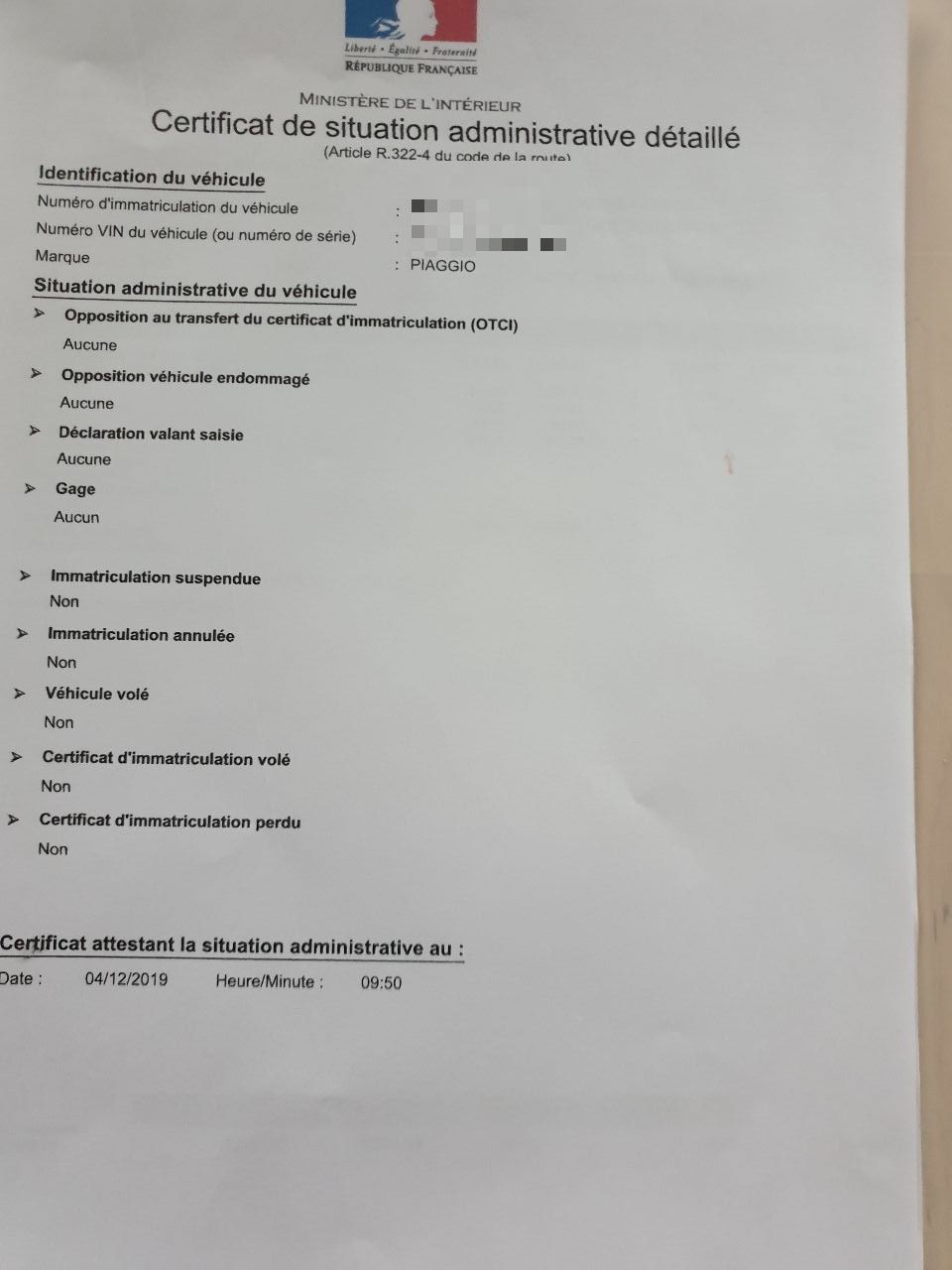 Photo PIAGGIO MP3 500 LT