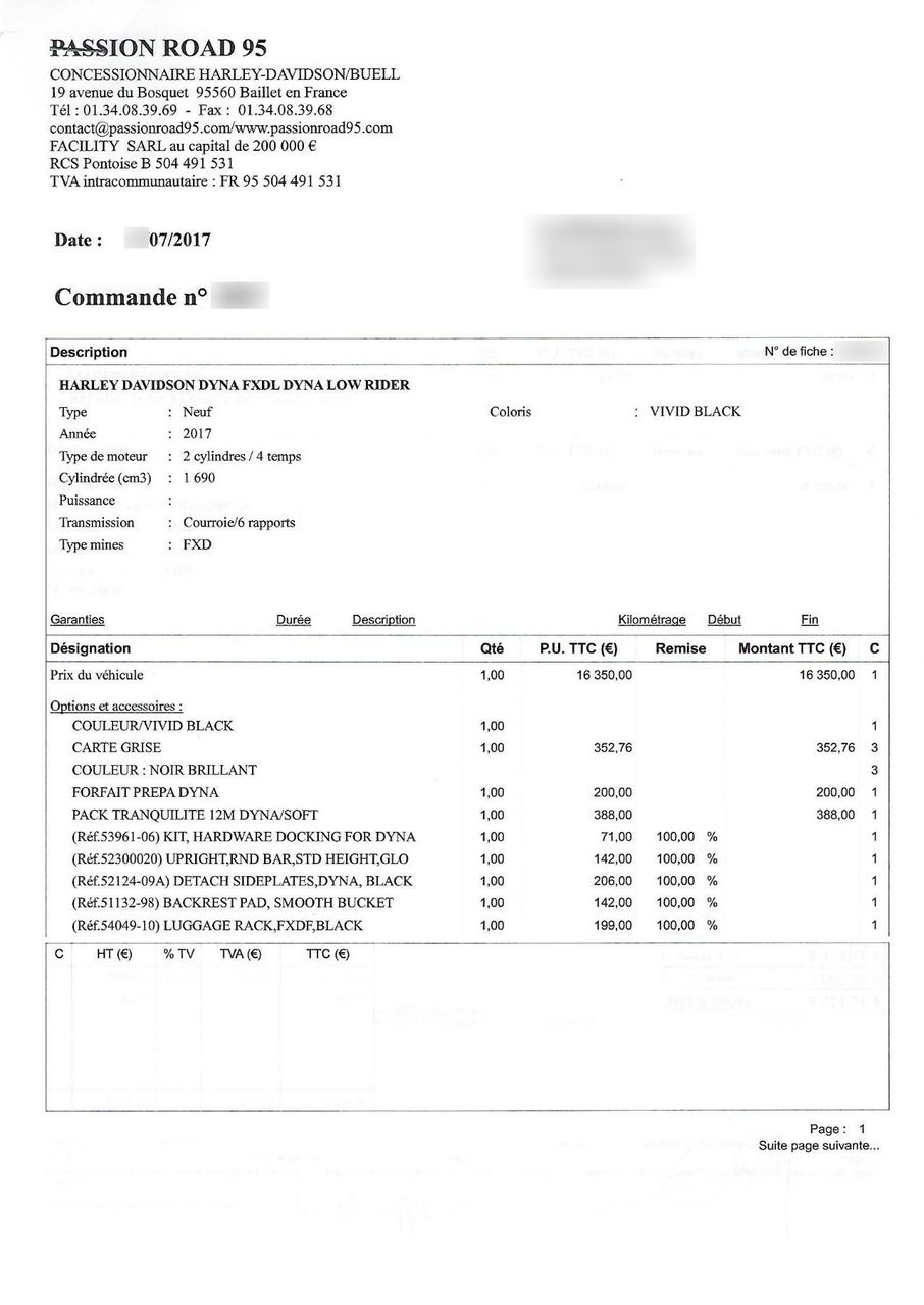 Photo HARLEY DAVIDSON FXDL
