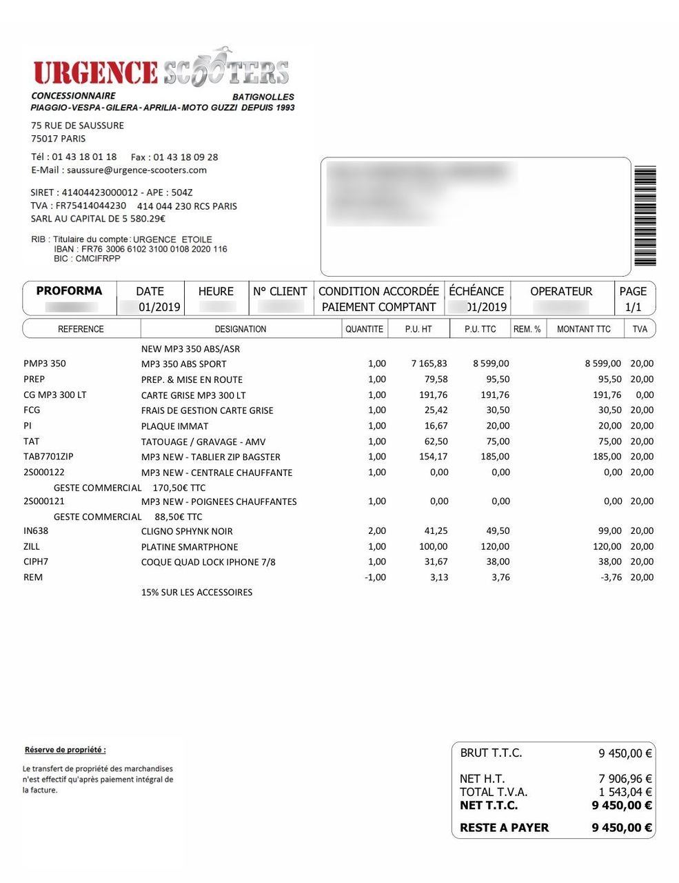 Photo PIAGGIO MP3 350 LT