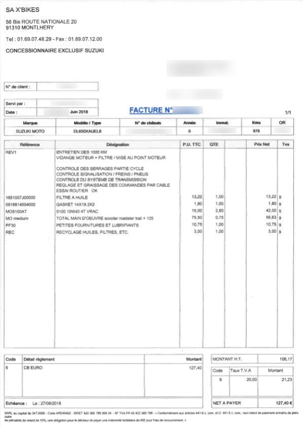Photo SUZUKI DL 650 U