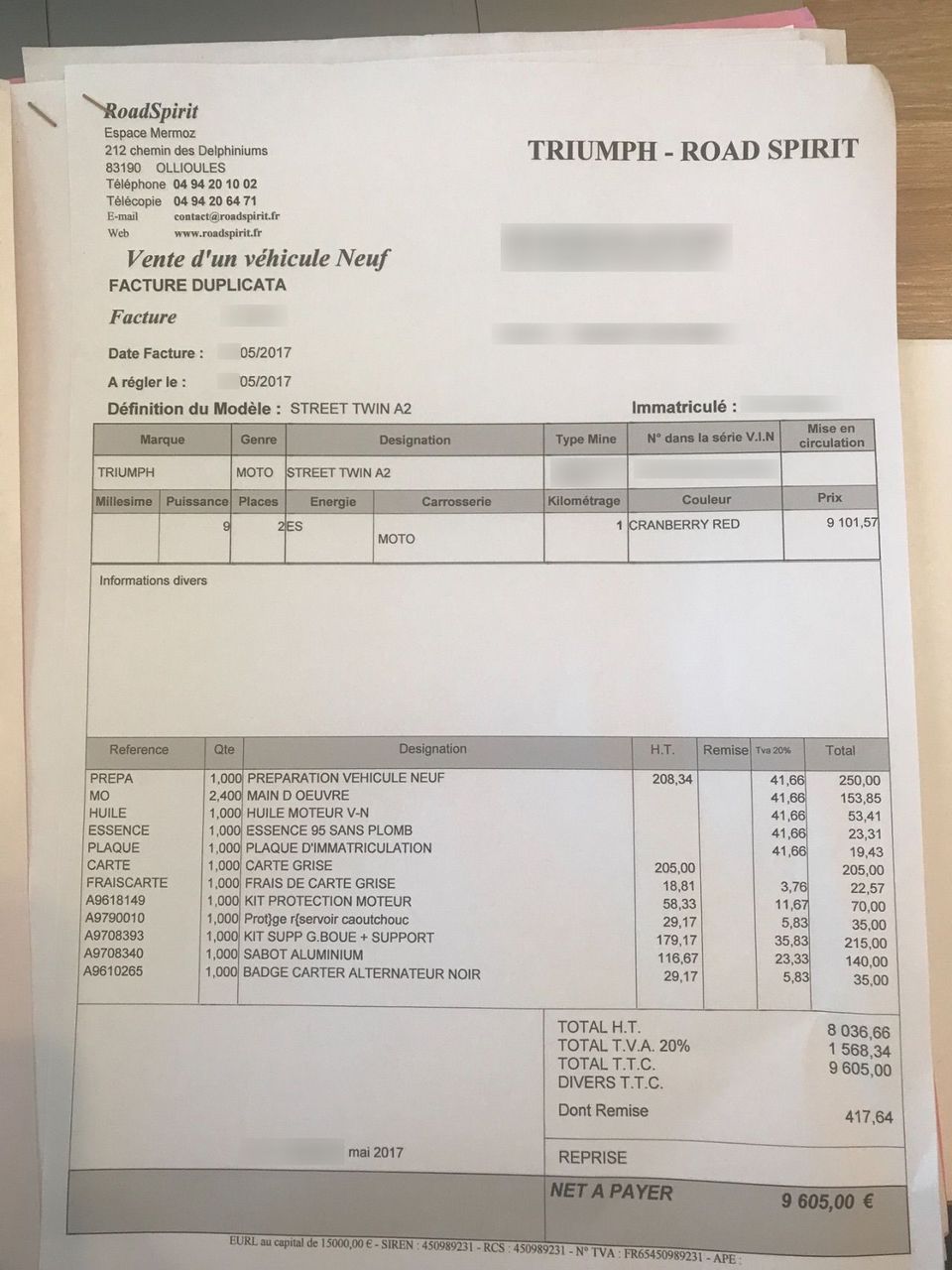 Photo TRIUMPH STREET TWIN