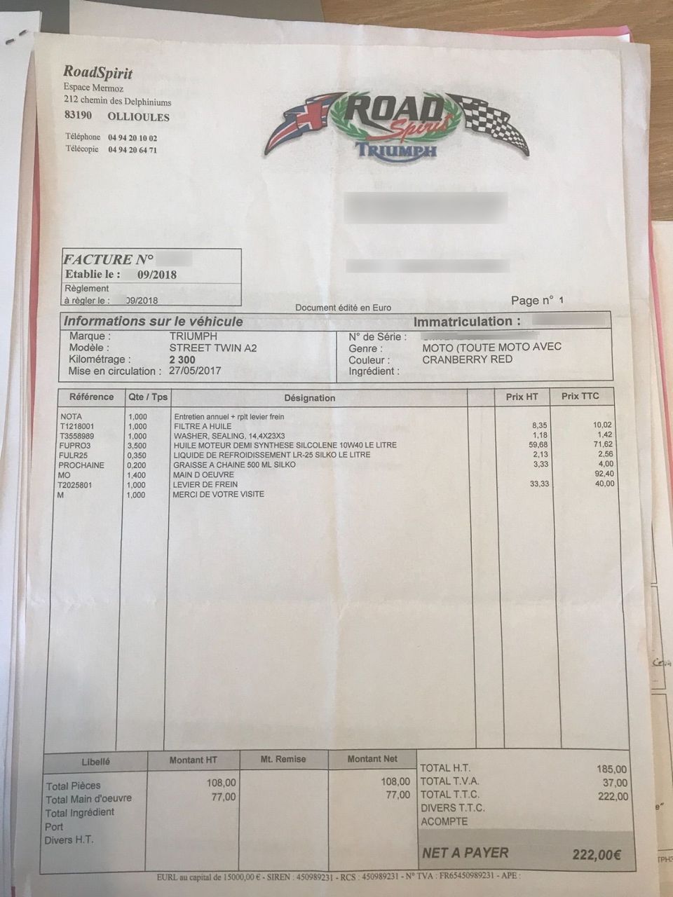 Photo TRIUMPH STREET TWIN