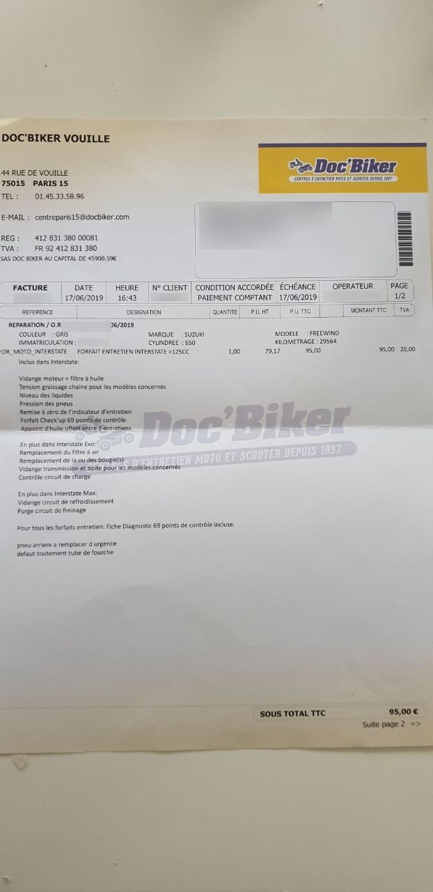 Photo SUZUKI XF 650 FREEWIND