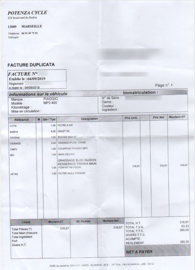 Photo PIAGGIO MP3 400