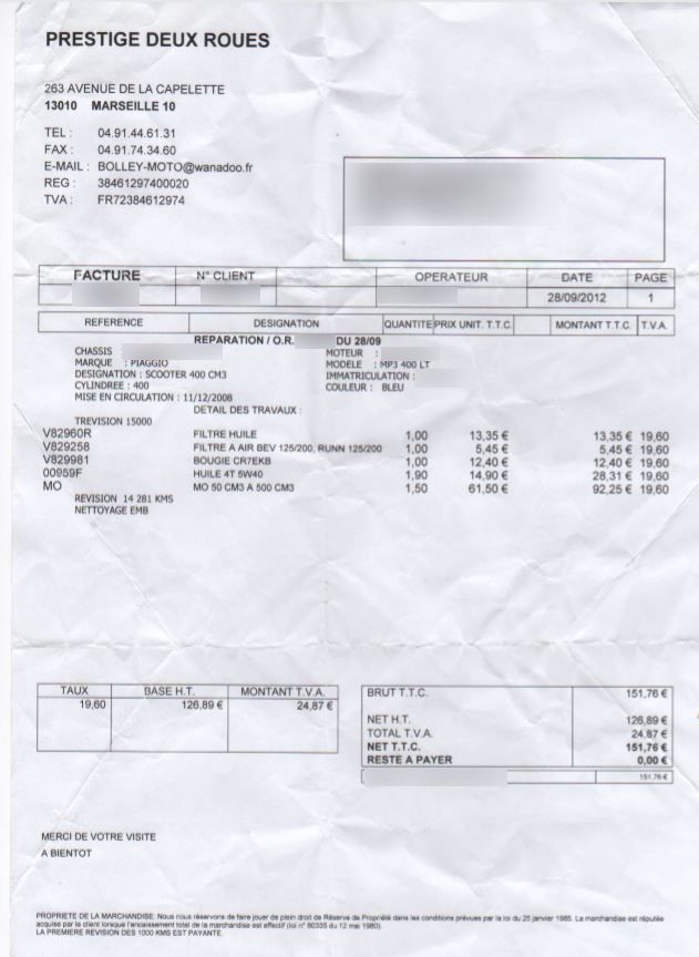 Photo PIAGGIO MP3 400