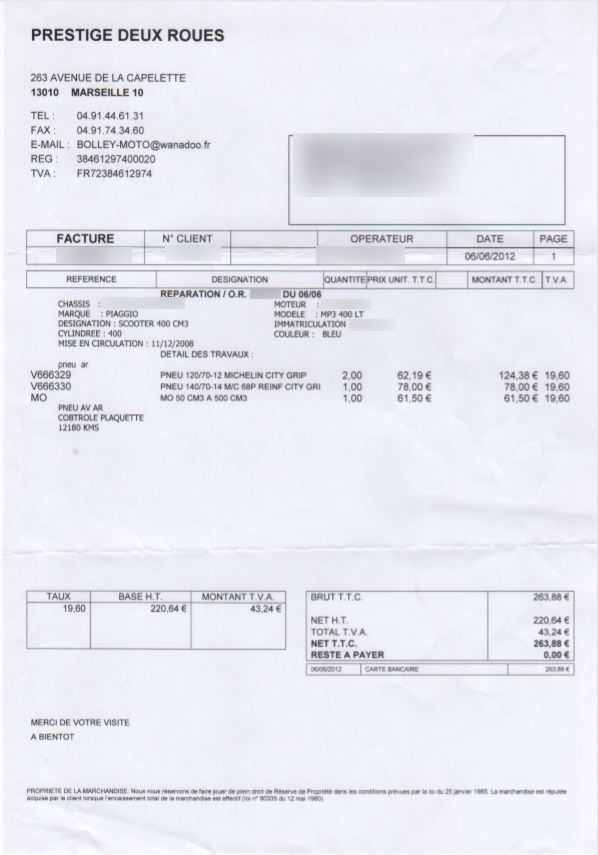 Photo PIAGGIO MP3 400