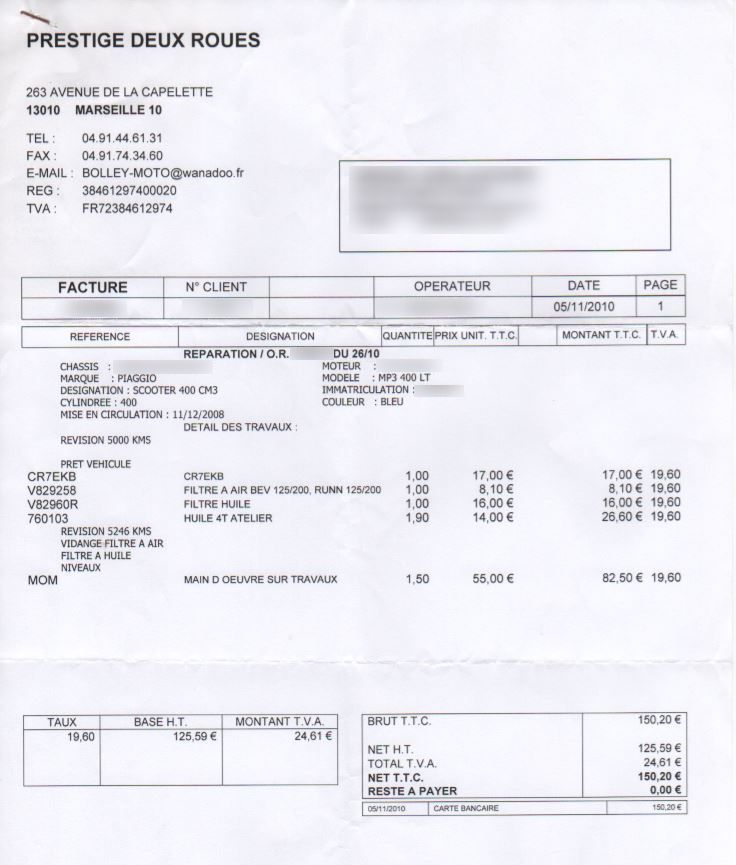 Photo PIAGGIO MP3 400