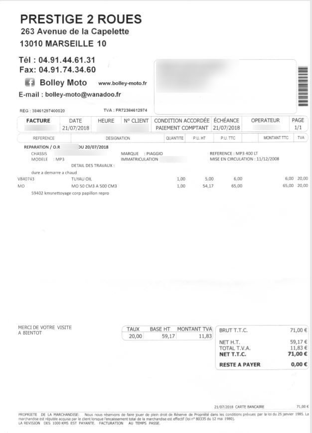 Photo PIAGGIO MP3 400