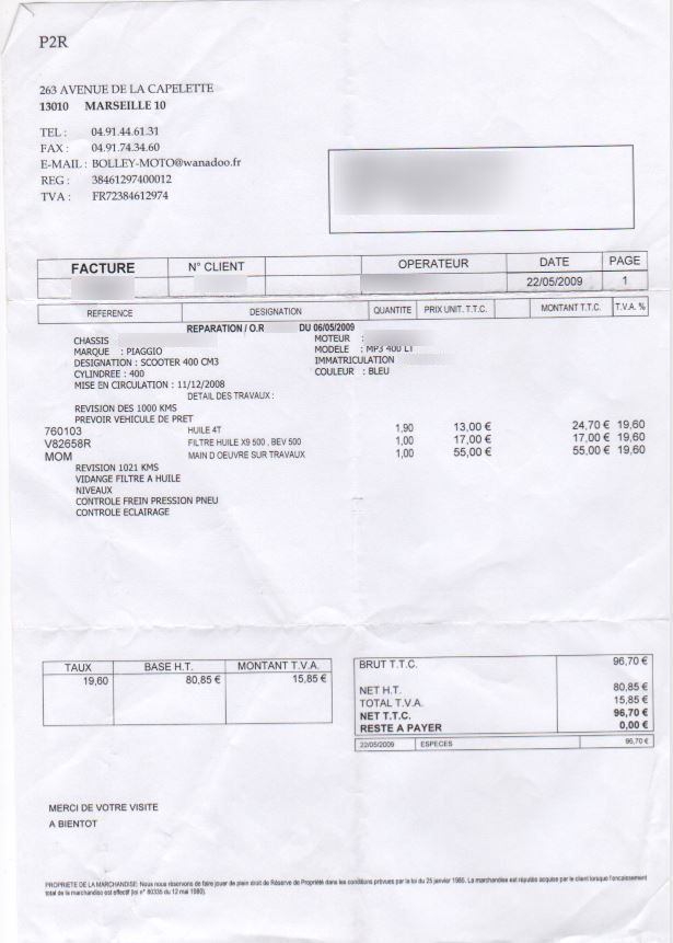 Photo PIAGGIO MP3 400