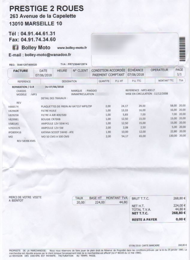 Photo PIAGGIO MP3 400