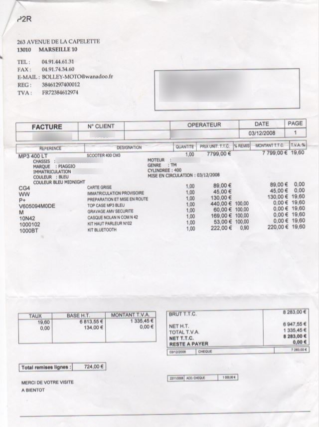 Photo PIAGGIO MP3 400