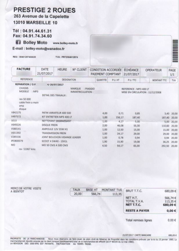 Photo PIAGGIO MP3 400