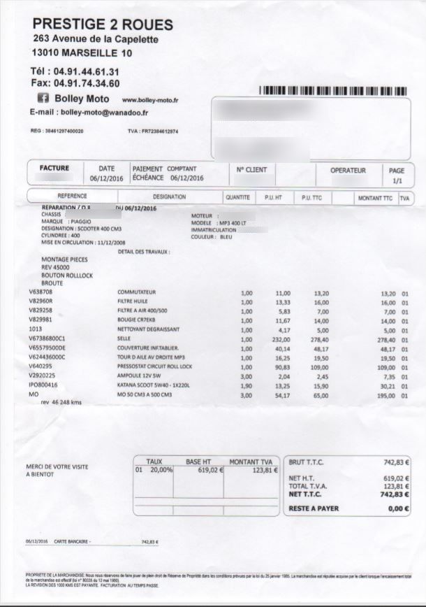 Photo PIAGGIO MP3 400