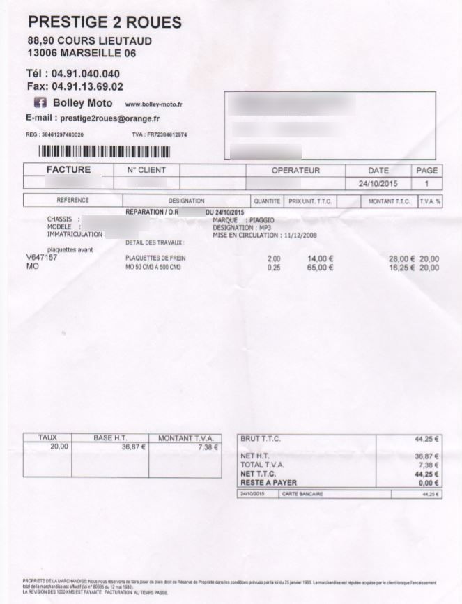 Photo PIAGGIO MP3 400