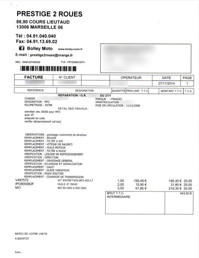 Photo PIAGGIO MP3 400