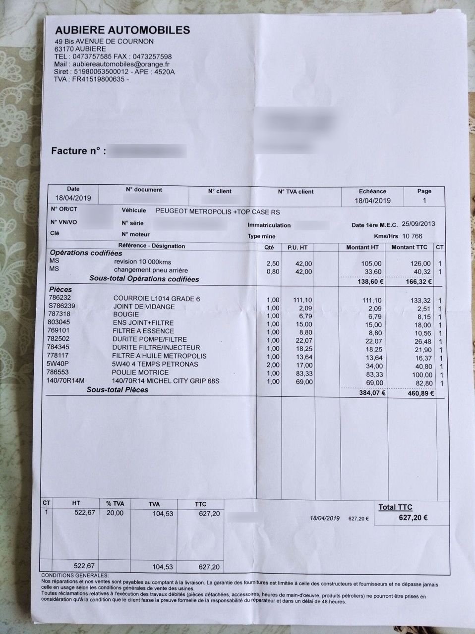 Photo PEUGEOT METROPOLIS 400