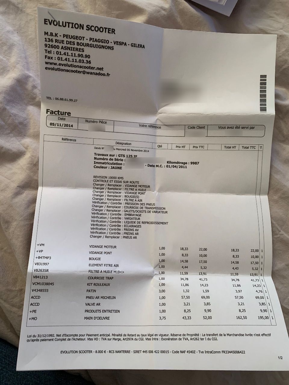 Photo PIAGGIO VESPA 125