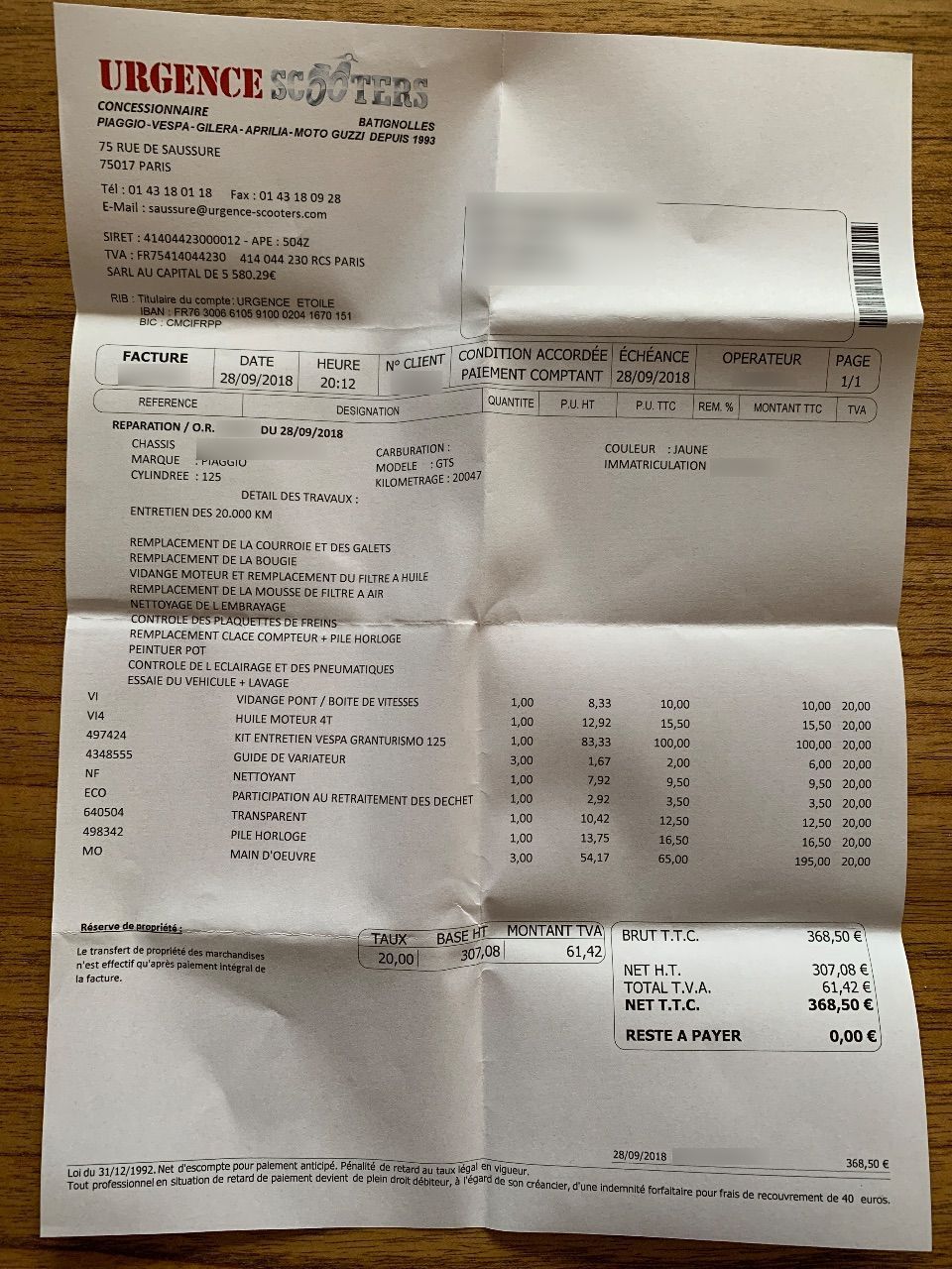 Photo PIAGGIO VESPA 125