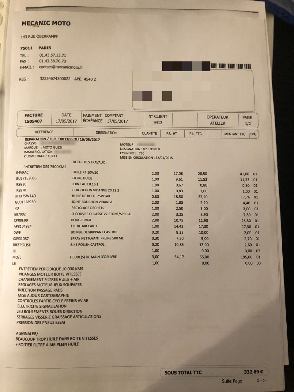 Photo MOTO GUZZI V7II STONE