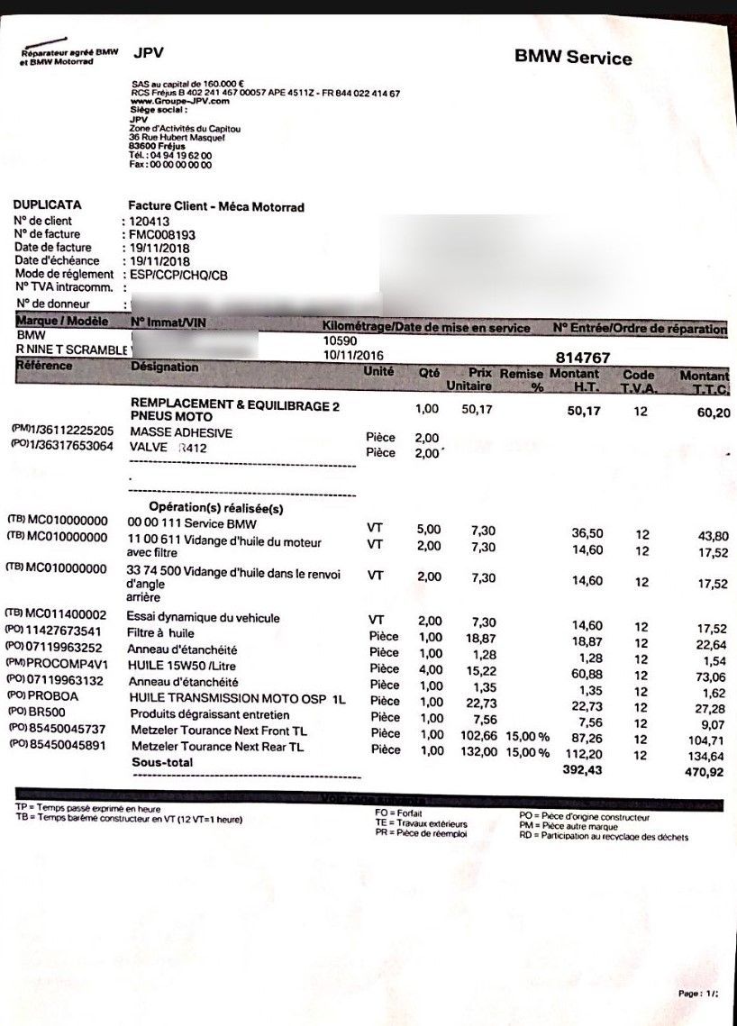 Photo BMW R NINE T SCRAMBLER