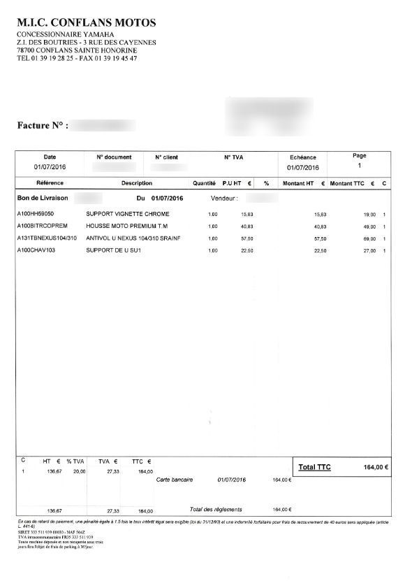 Photo YAMAHA XVS 950 CU