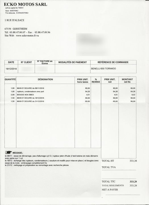 Photo BENELLI TORNADO