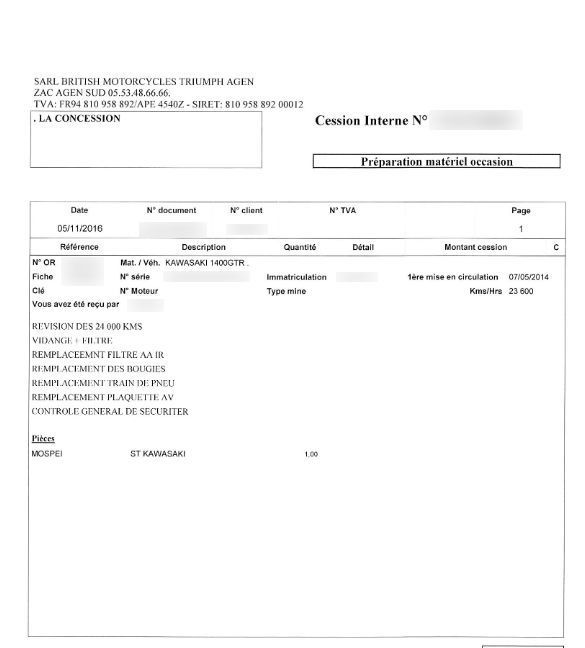 Photo KAWASAKI 1400 GTR