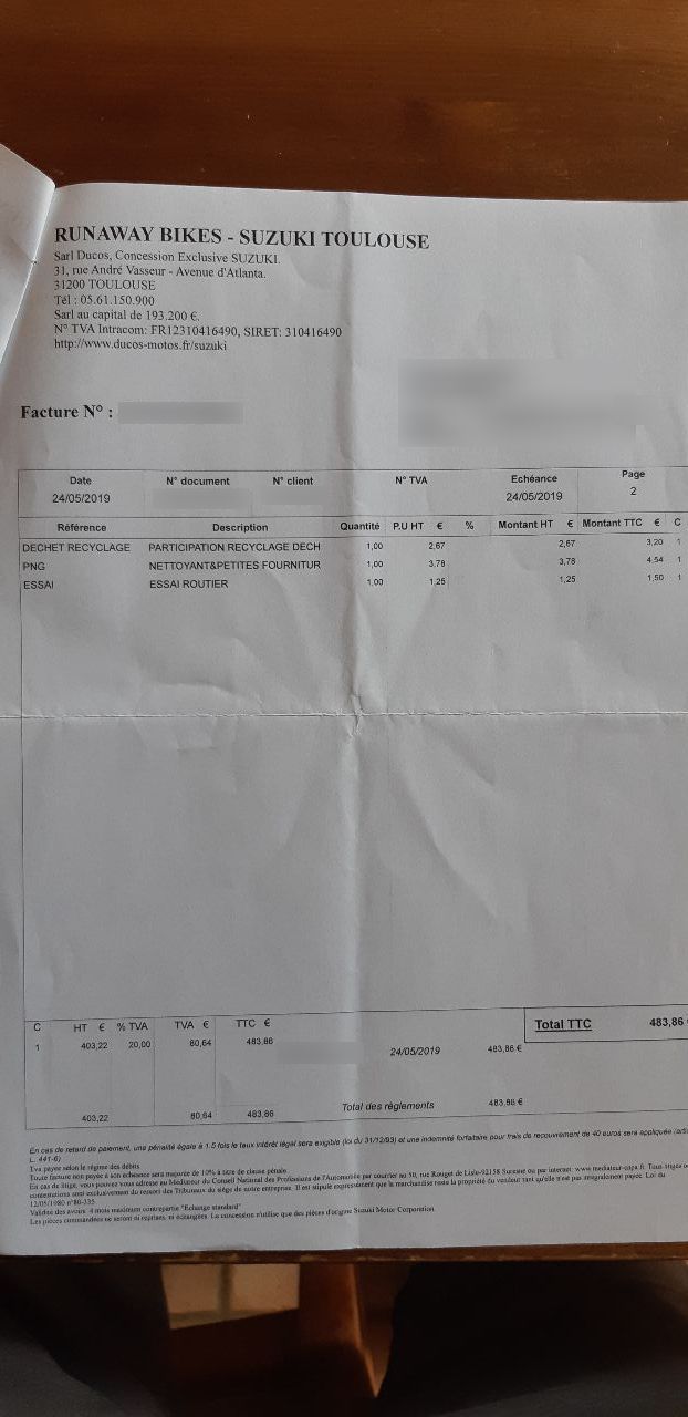 Photo SUZUKI GSX 1400