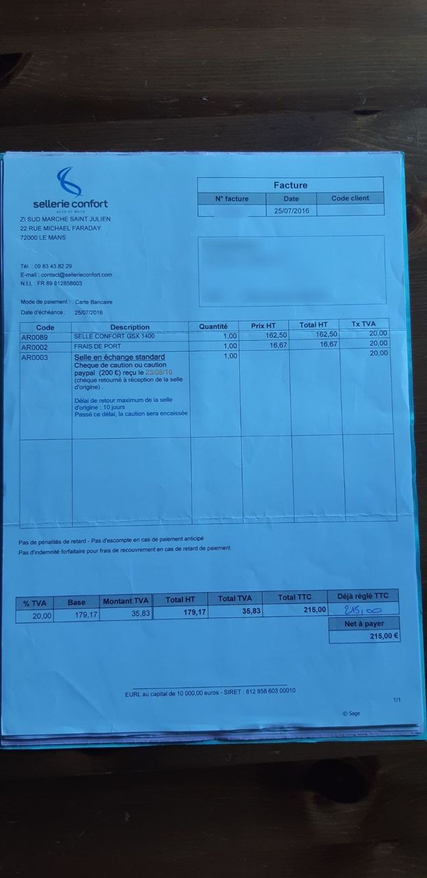 Photo SUZUKI GSX 1400