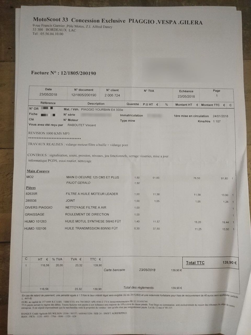 Photo PIAGGIO MP3 300 LT