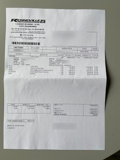 Photo HONDA CB 500 XA