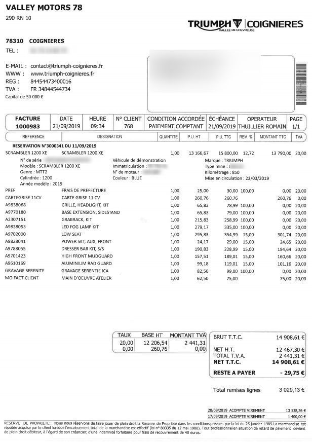 Photo TRIUMPH SCRAMBLER 1200