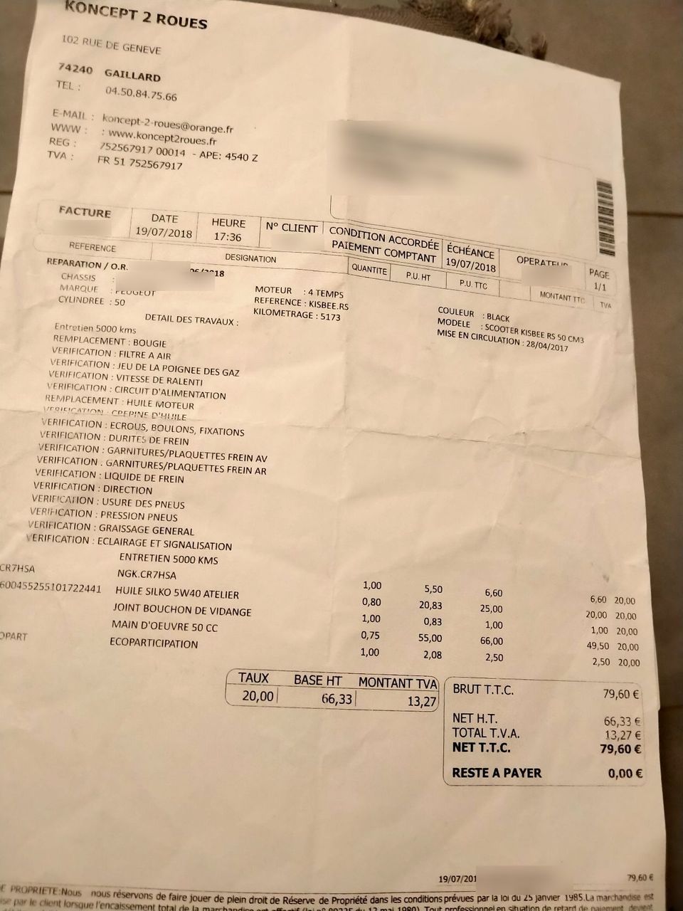 Photo PEUGEOT KISBEE