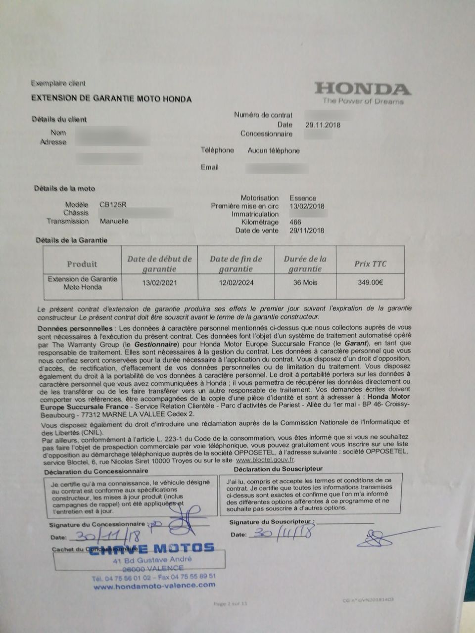 Photo HONDA CBF 125 NA