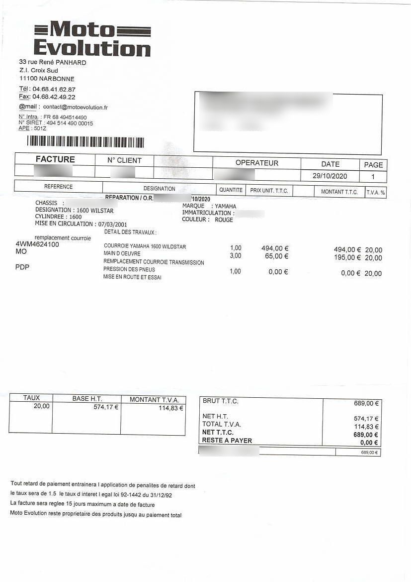 Photo YAMAHA 1600 WILD STAR