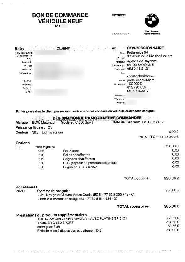 Photo BMW C 650 SPORT