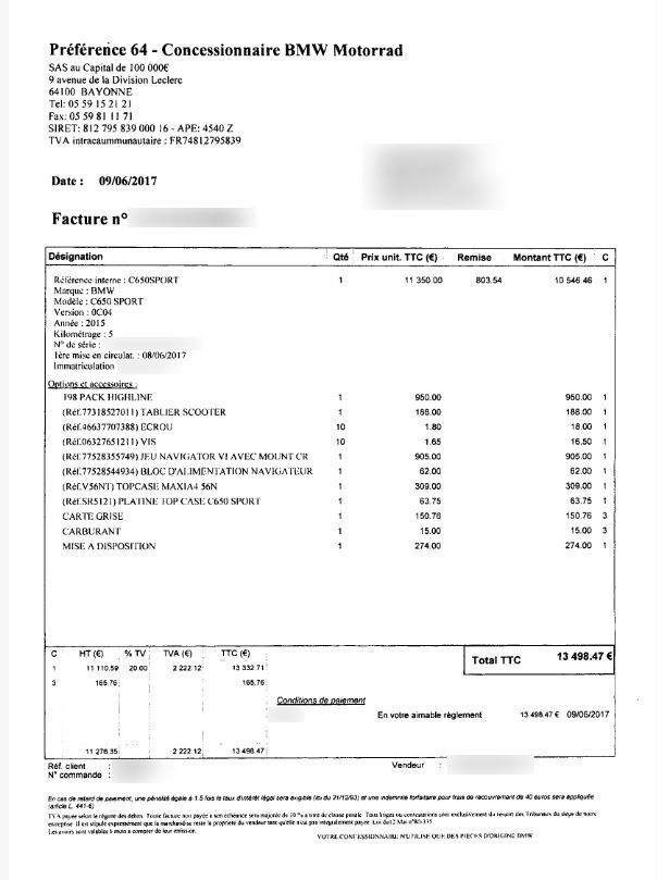 Photo BMW C 650 SPORT
